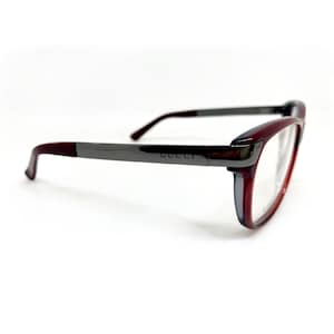 Gucci vintage burgundy unisex eyeglasses GG3604 rounded square written in the auction Migos Rihanna 90s