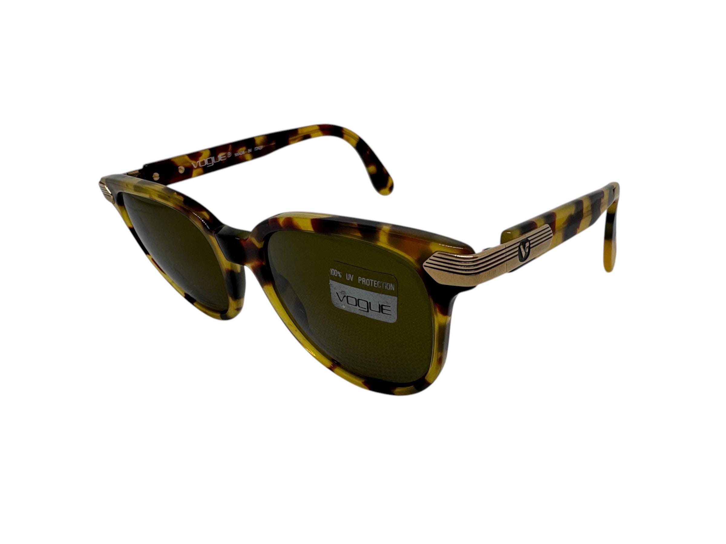 Vogue Vintage Tortoise Shell Sunglasses Made in Italy Vogue Tortoise Vintage Sunglasses for sale | eBay main image 2