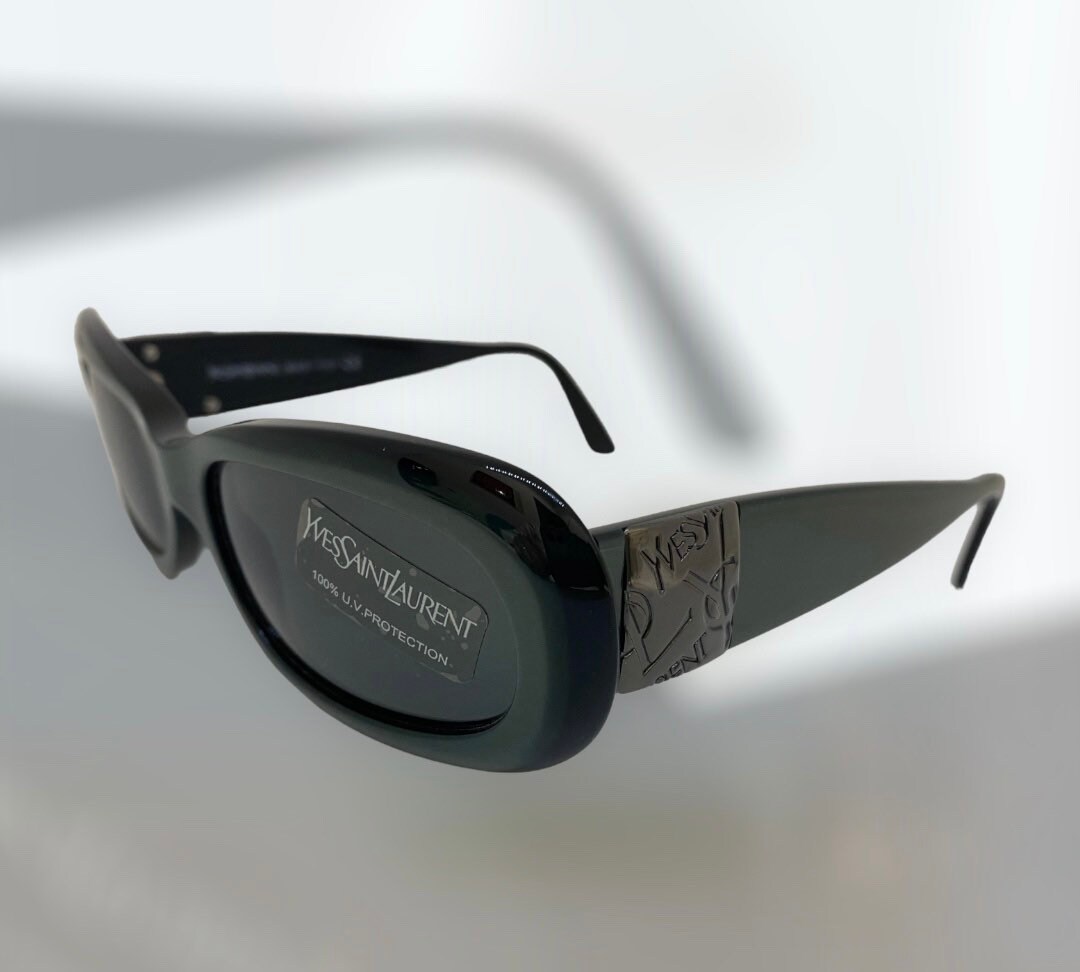 YVES SAINT LAURENT - Vintage 80s Green Sunglasses Model Y786  display picture 1