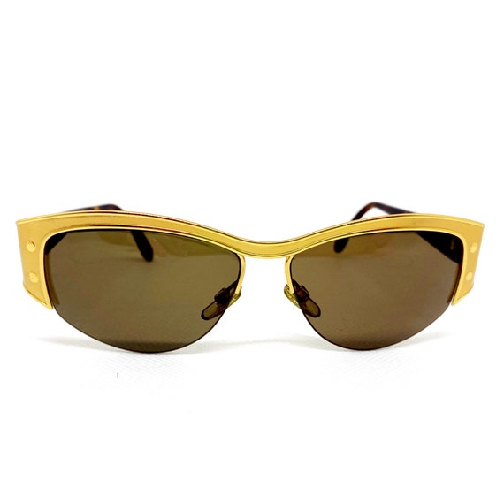 OLIVER by VALENTINO vintage Rare sunglasses gold … - image 3