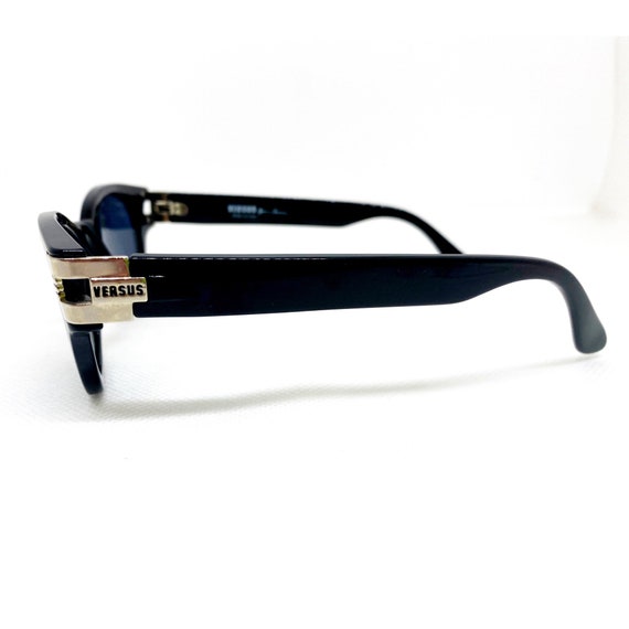 Versace vintage sunglasses rare square oval silve… - image 4