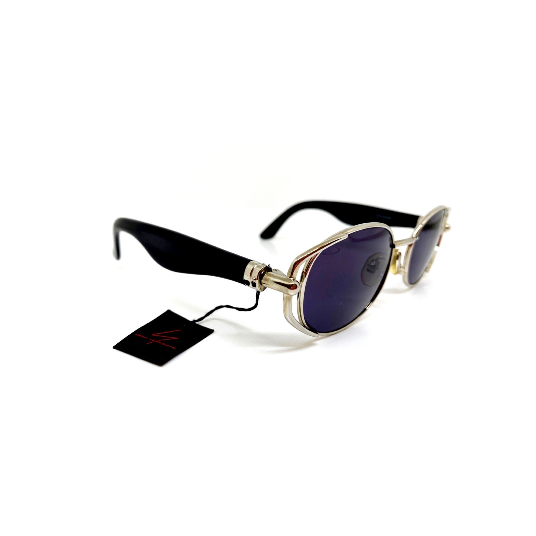 Unisex Vintage Sunglasses YOHJI YAMAMOTO 52-4203 50-21 142 Silver 
