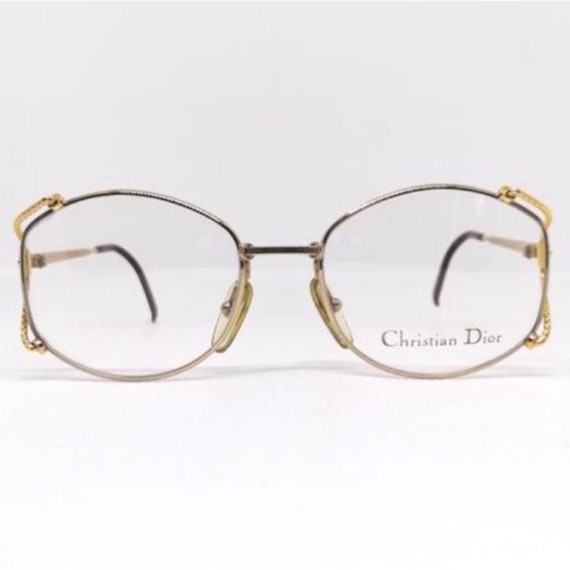 Vintage Christian Dior CD 2634 Glasses - Gold Metal Oval  display picture 1