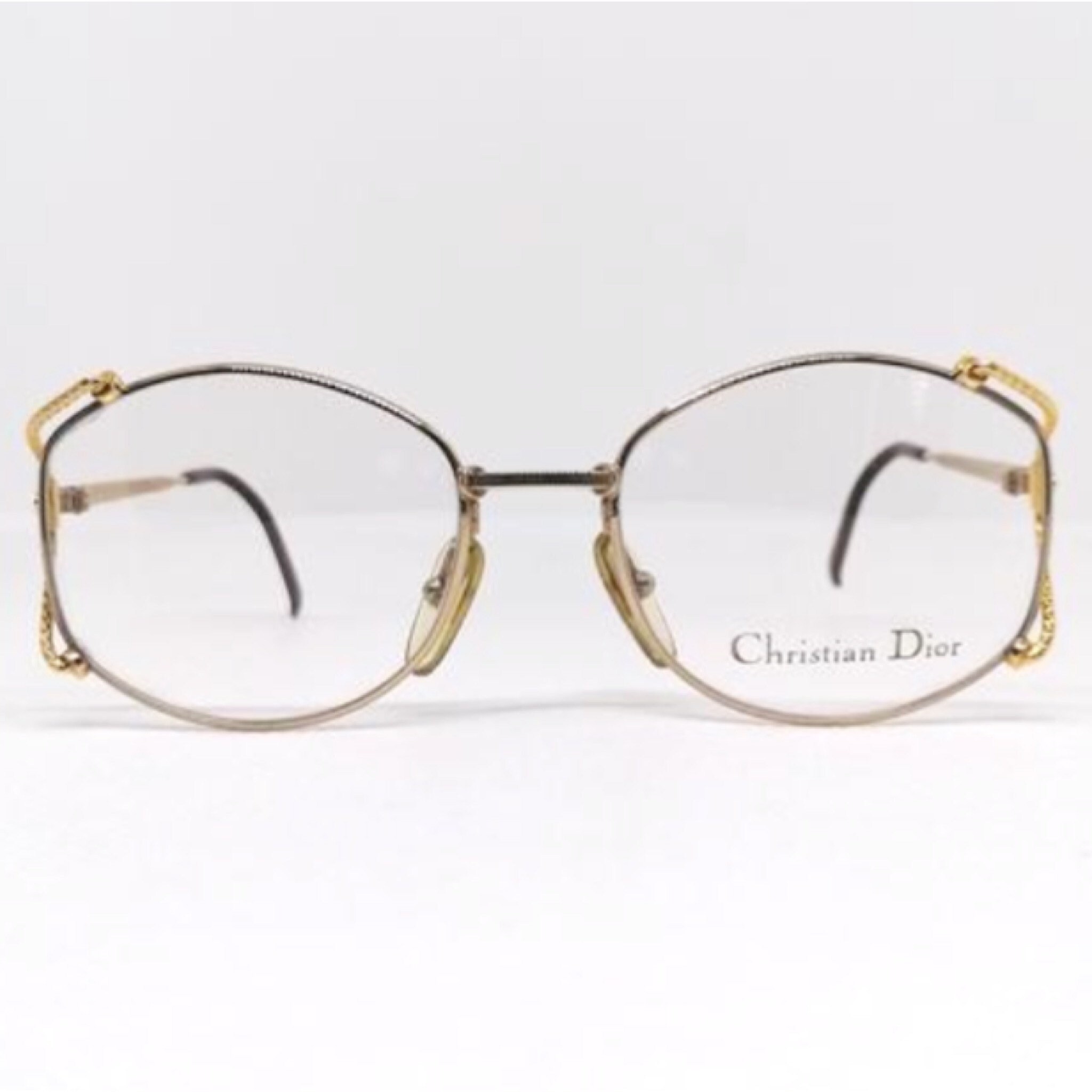 Christian Dior ジュエリーセット ゴールド Vintage Christian Dior CD 2634 Glasses - Gold Metal Oval Frame - Etsy