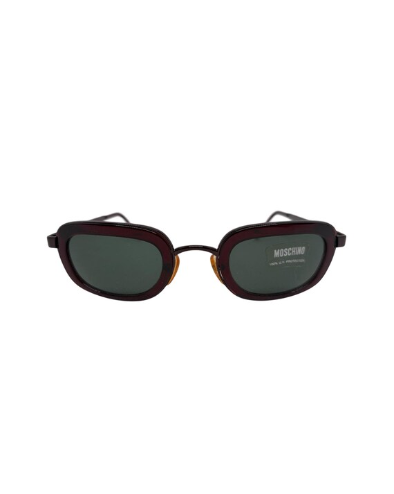 VINTAGE MOSCHINO SUNGLASSES GREAT SHAPE WITH CASE Moschino M3250S 789/71 – Vintage Frames Company main image 2