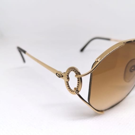 Vintage DIOR Sunglasses Rare Gold Oval Tortoise 2670 Made in