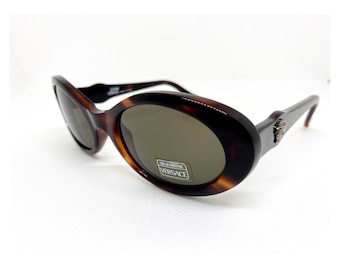 Versace vintage sunglasses women&#39;s glasses brown sunglasses 90s versace sunglasses 342 versace sunglasses made in italy