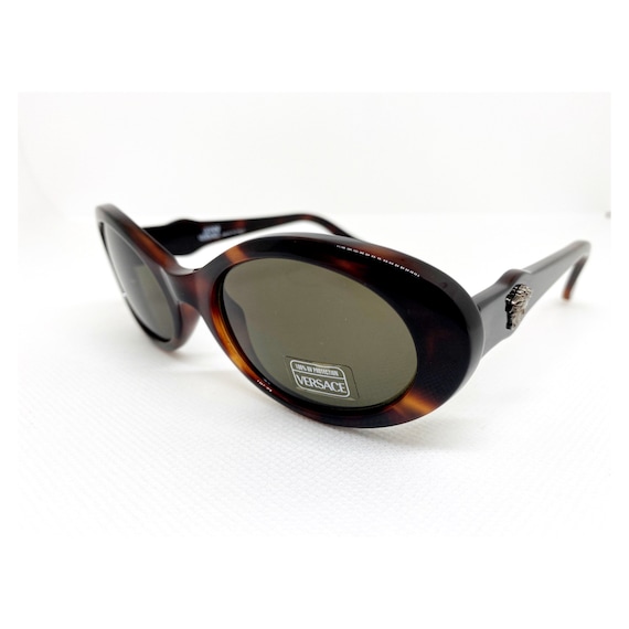 Vintage Gianni Versace Sunglasses: Brown Tortoiseshell  display picture 3