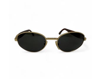 Vintage DIOR Aviator Sunglasses: Gold Tortoise Oversized  display picture 3