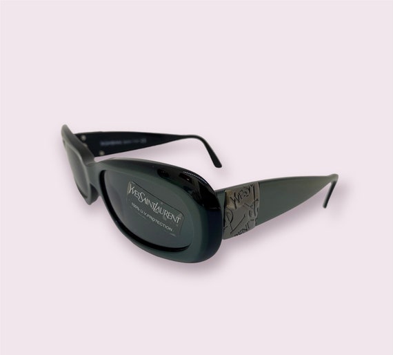 YSL Rare VTG Green Sunglasses Yves Saint Laurent 4083 Y284 Vintage Sunglasses – Ed & Sarna  main image 2