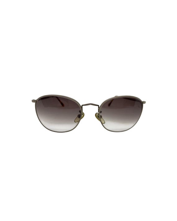 Vintage Giorgio Armani Sunglasses: Satin Silver Square Frame  display picture 1