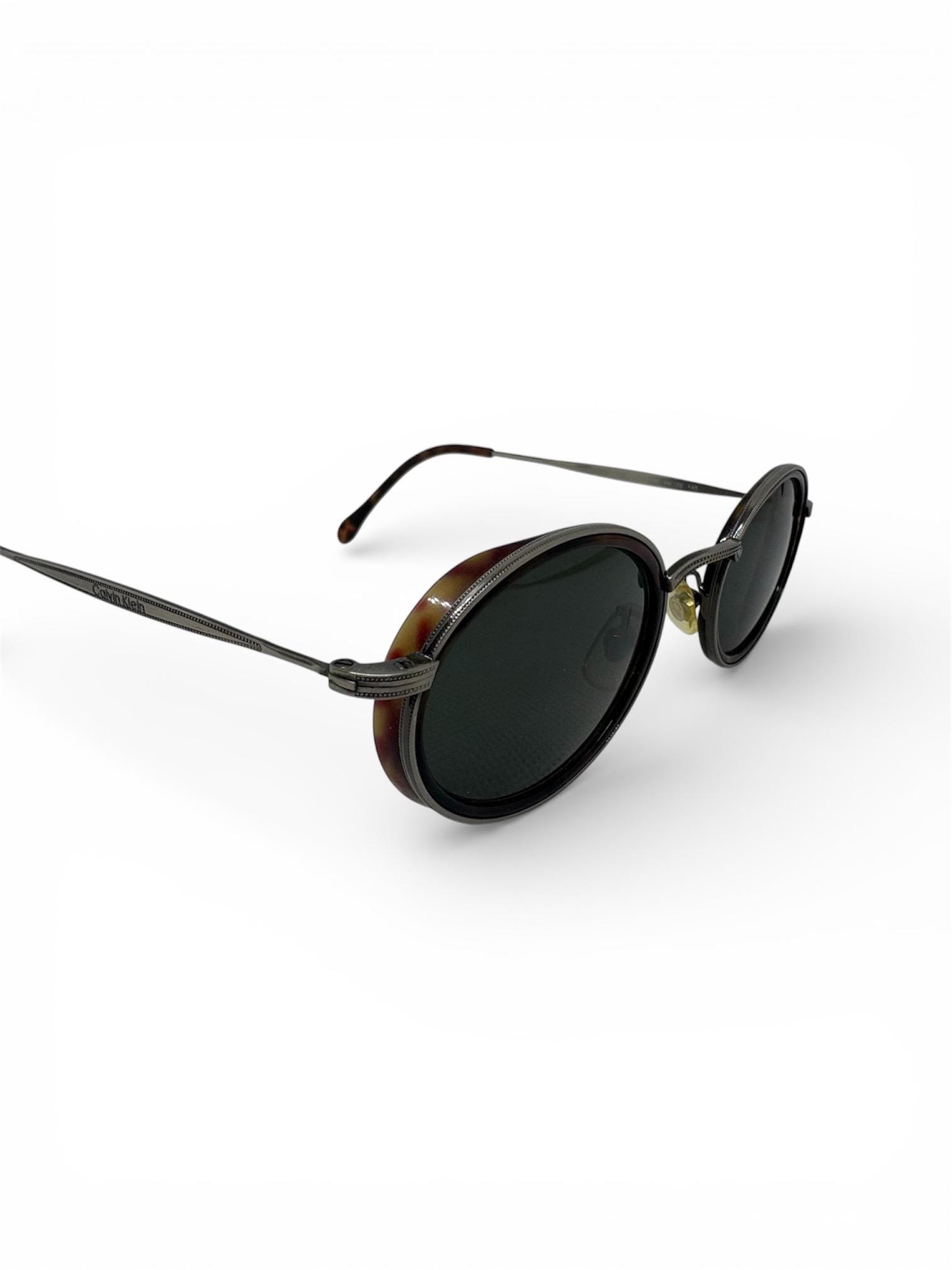 Vintage Calvin Klein Sunglasses 417S 510 Gold Metal Italy Frames Only K7 Calvin Klein Vintage Sunglasses - Etsy main image 3
