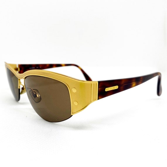 OLIVER by VALENTINO vintage Rare sunglasses gold … - image 4