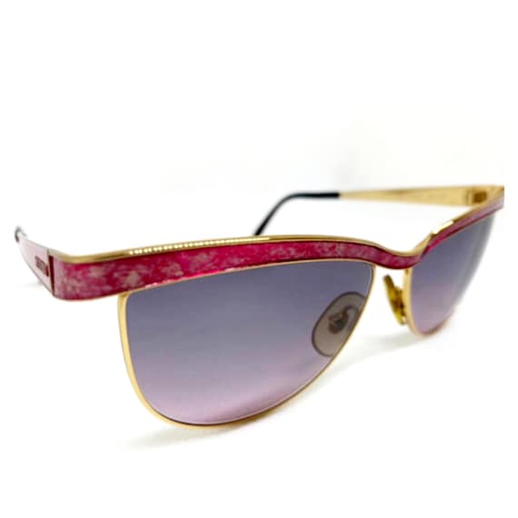 Vintage Missoni Butterfly Sunglasses: Gold & Pink Frame, New  display picture 1
