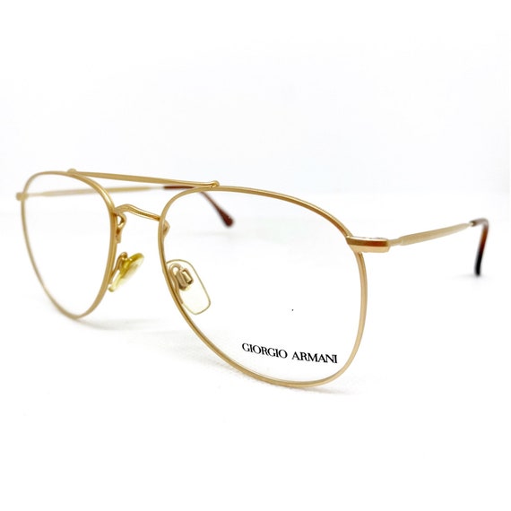 Occhiali dorati Giorgio Armani 703 occhiali da vista dalla | Etsy Italia