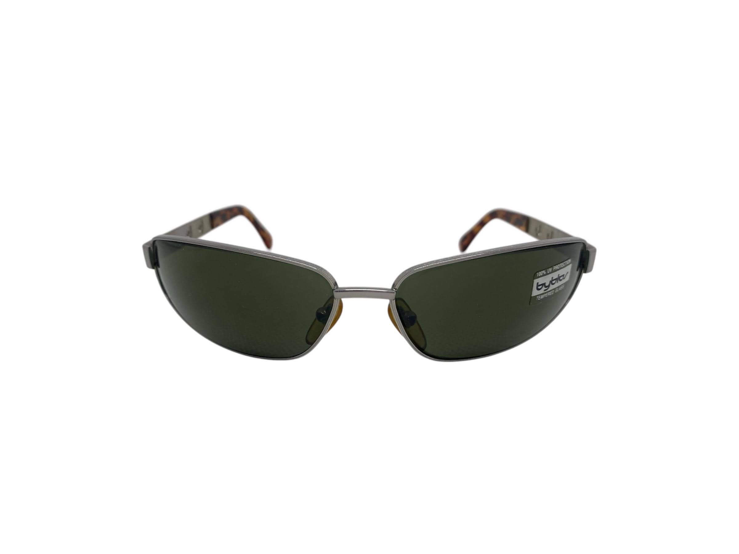 小物 BYBLOS OVAL SUNGLASSES DARK GREY/GREEN Oliver Martineaux Sunglasses in YTB | Oliver®