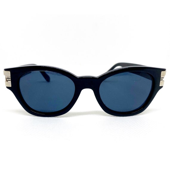Versace vintage sunglasses rare square oval silve… - image 3