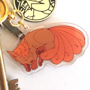 Vulpix acrylic keychain