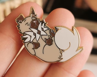 Rockruff sleeping hard enamel pin | Regular or shiny