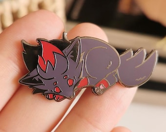 Zorua sleeping hard enamel pin | Regular or shiny