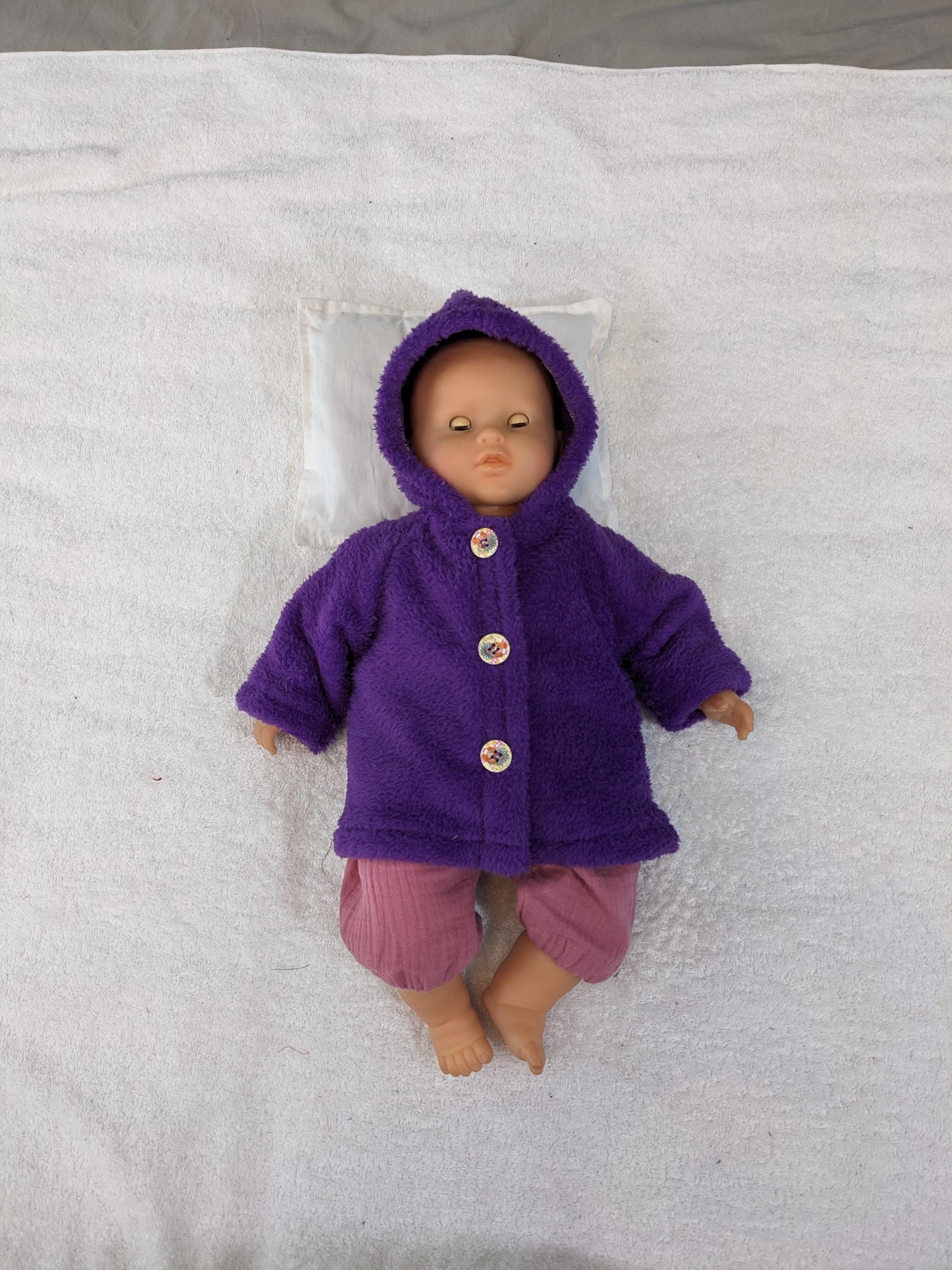 Vêtements habits poupée poupon Corolle interactif 42 cm Lila Chérie manteau