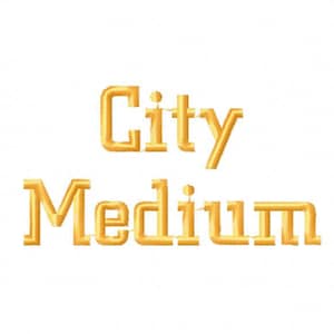 Sale! City medium Embroidery Fonts 4 Fonts  PES Fonts Alphabets Embroidery BX Fonts Embroidery Designs Letters - Instant Download