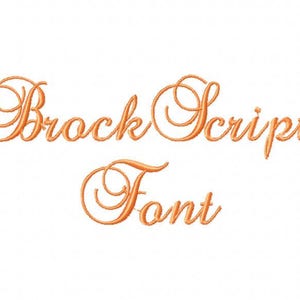 Sale! Brock script  Embroidery Fonts 3 Fonts  PES Fonts Alphabets Embroiderey BX Fonts Embroidery Designs Letters - Instant Download