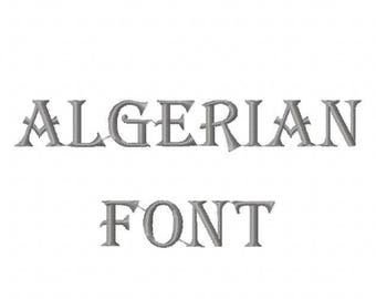 Sale! Algerian Embroidery Fonts 3 Fonts PES Fonts Alphabets Embroiderey BX Fonts Embroidery Designs Letters - Instant Download