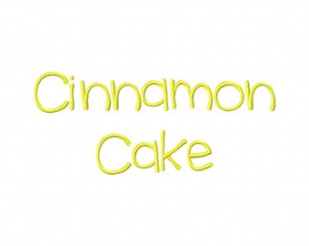 Sale! Cinnamon cake Embroidery Fonts 3 Fonts PES Fonts Alphabets Embroiderey BX Fonts Embroidery Designs Letters - Instant Download