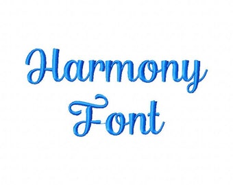 Sale! Harmony Embroidery Fonts 4 Fonts  PES Fonts Alphabets Embroidery BX Fonts Embroidery Designs Letters - Instant Download