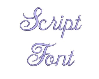 Sale! Script Embroidery Fonts 3 Fonts  PES Fonts Alphabets Embroiderey BX Fonts Embroidery Designs Letters - Instant Download
