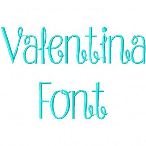 Sale! Valentina Embroidery Fonts 3 Fonts  PES Fonts Alphabets Embroidery BX Fonts Embroidery Designs Letters - Instant Download