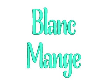 Sale! Blancmange Embroidery Fonts 6 Size  PES Fonts Alphabets Embroidery BX Fonts Embroidery Designs Letters - Instant Download