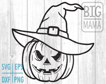 Halloween svg, Pumpkin Witch svg, Pumpkin svg eps png dxf, svg Fichiers Pour Cricut, Fichiers Coupés, Silhoutte Cameo, ScanNCut, svg Designs