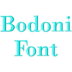 Sale! Bodoni Embroidery Fonts 2 Fonts  PES Fonts Alphabets Embroidery BX Fonts Embroidery Designs Letters - Instant Download