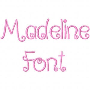 Sale! Madeline Embroidery Fonts 3 Fonts  PES Fonts Alphabets Embroiderey BX Fonts Embroidery Designs Letters - Instant Download