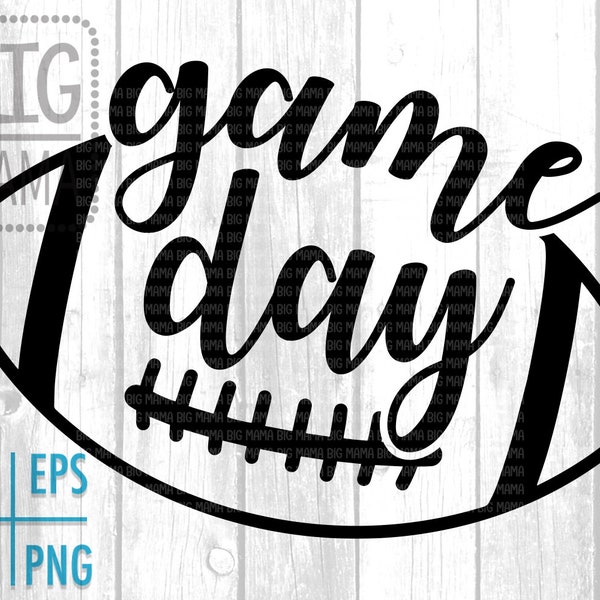 Game Day svg, Game Day Football svg eps png dxf, svg Files For Cricut, Files Cut, Silhoutte Cameo, ScanNCut, svg Designs