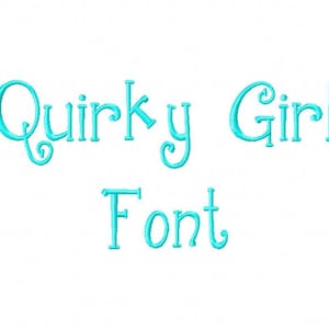Sale! Quirky Girl  Embroidery Fonts 3 Fonts  PES Fonts Alphabets Embroiderey BX Fonts Embroidery Designs Letters - Instant Download