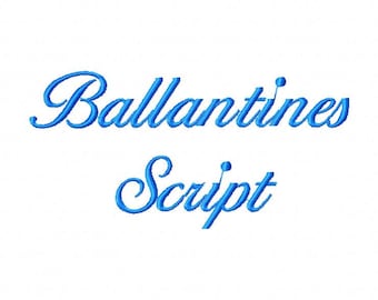 Sale! Ballantines Script Embroidery Fonts 4 Fonts  PES Fonts Alphabets Embroidery BX Fonts Embroidery Designs Letters - Instant Download
