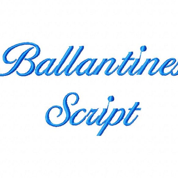 Sale! Ballantines Script Embroidery Fonts 4 Fonts  PES Fonts Alphabets Embroidery BX Fonts Embroidery Designs Letters - Instant Download