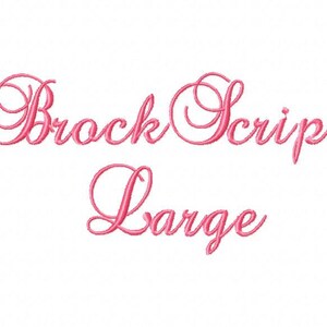 Sale! Brock script  Embroidery Fonts 3 Fonts  PES Fonts Alphabets Embroiderey BX Fonts Embroidery Designs Letters - Instant Download
