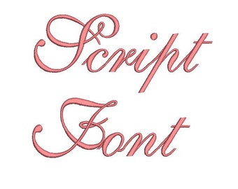 Sale! Script Embroidery Fonts 3 Fonts  PES Fonts Alphabets Embroiderey BX Fonts Embroidery Designs Letters - Instant Download
