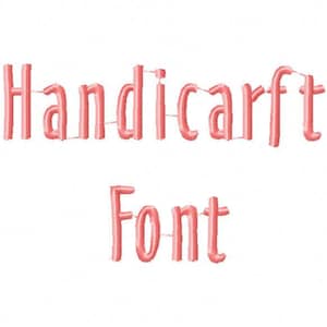 Sale! Handicarft Embroidery Fonts 5 Fonts  PES Fonts Alphabets Embroidery BX Fonts Embroidery Designs Letters - Instant Download