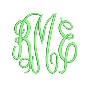 Fancy Monogram Embroidery Fonts 3 Fonts  PES Fonts Alphabets Embroidery BX Fonts Monogram Font Embroidery Designs Letters - Instant Download