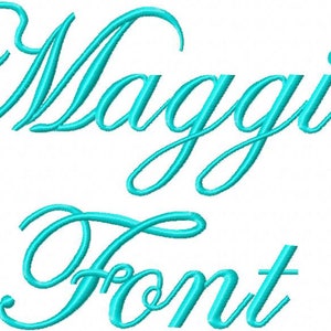 Verkauf! Maggie Stickerei Schriftarten 3 Schriftarten PES Schriftarten Alphabete Embroiderey ONE B x Schriftarten Stickerei Designs Buchstaben - Instant Download