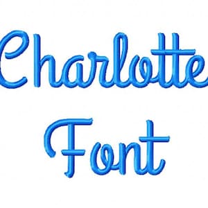 Sale! Charlotte Embroidery Fonts 5 Fonts  PES Fonts Alphabets Embroidery BX Fonts Embroidery Designs Letters - Instant Download