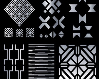 40 Templates for decorative partitions, panel, screen, lanterns, CNC, Metal, Laser Cutting File Svg, Dxf, Pdf, AI, Eps