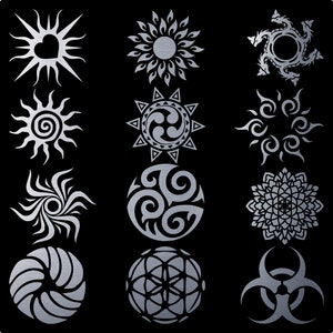 175 Round Templates for Decoration, Panel, Screen, Lanterns, Tattoos, Metal, CNC, Laser Cutting File Svg  Dxf Pdf AI Eps