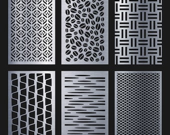 100 Templates for decorative partitions, panel, screen, lanterns, CNC, Metal,Laser Cutting File Svg, Dxf, Pdf, AI, Eps