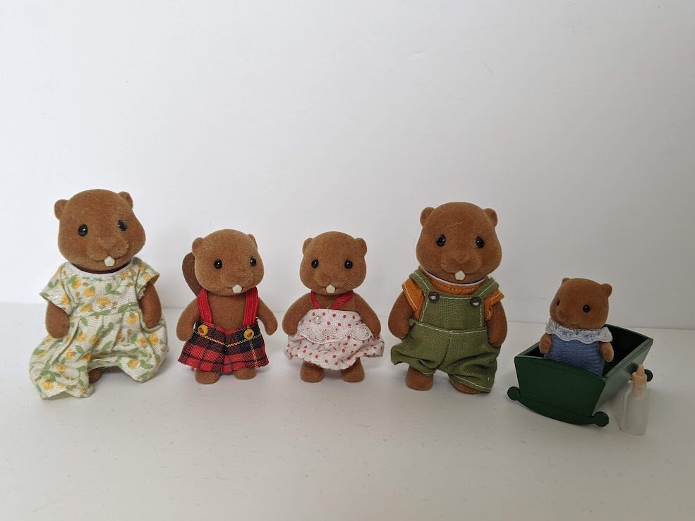 Calico critters beaver family sale